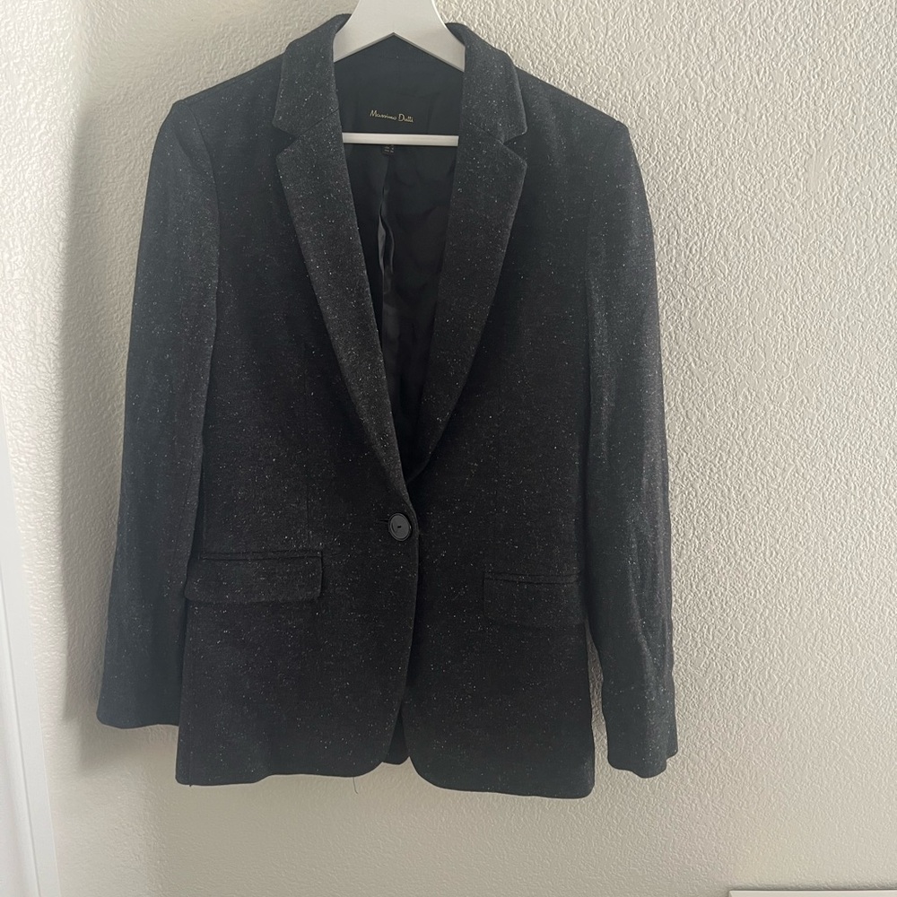 Massimo Dutti Black Blazer for Women